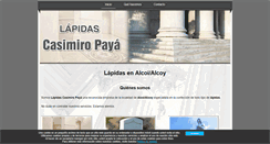 Desktop Screenshot of lapidascasimiro.com