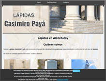 Tablet Screenshot of lapidascasimiro.com